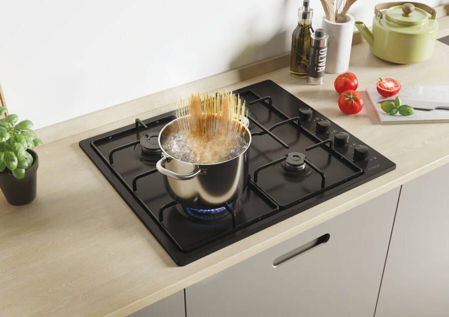 Candy CHW6LBB Zwart Ingebouwd 60 cm Gaskookplaat 4 zone(s)