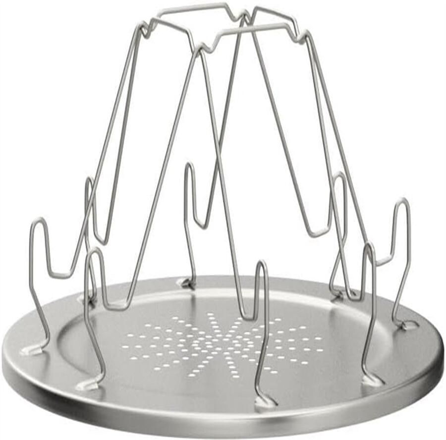 Carmdering Opvouwbare Camping Broodrooster voor Gaskoker -Draagbare Camping Broodrooster Opvouwbare Camping Broodrooster Roestvrijstalen Toastrek voor 4 Sneetjes Brood voor Buitenkoken Wandelen BBQ en Picknicks