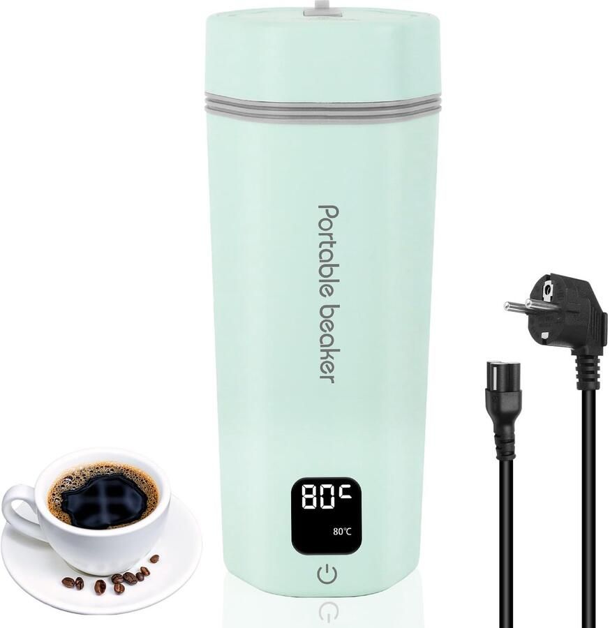 Carmdering Reise Wasserkocher Elektrischer Wasserkocher 450ml 6 Temperaturstufen Schnelles Kochen 5 Min Für Reisen Büro