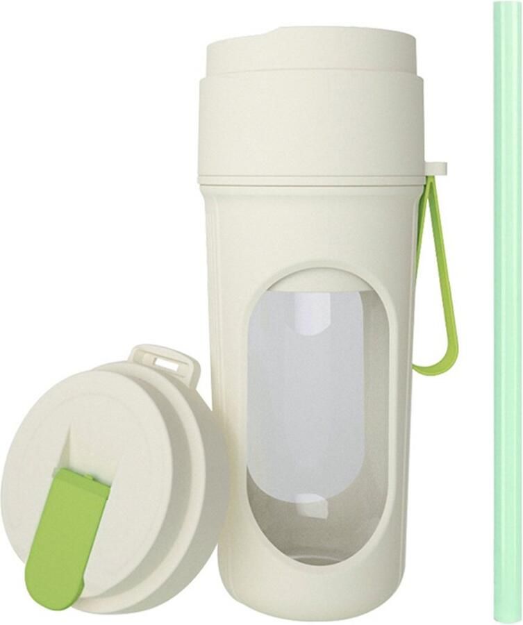 Carmdering Sapcentrifuge sapcentrifuges groenten en fruit Mini Sapcentrifuge Shakes En Smoothies Draagbaar USB-oplaadbaar 1 Stuks Wit