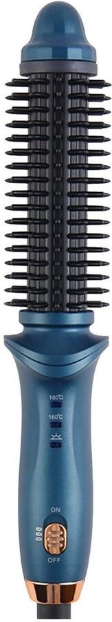 Carmdering Stijltang Krultang Hitte Borstel 2 temperaturen (160-180°C) snel opwarmen 防烫 PTC constante temperatuur beschermt haar Compact en draagbaar groen Perfect voor thuis en reis