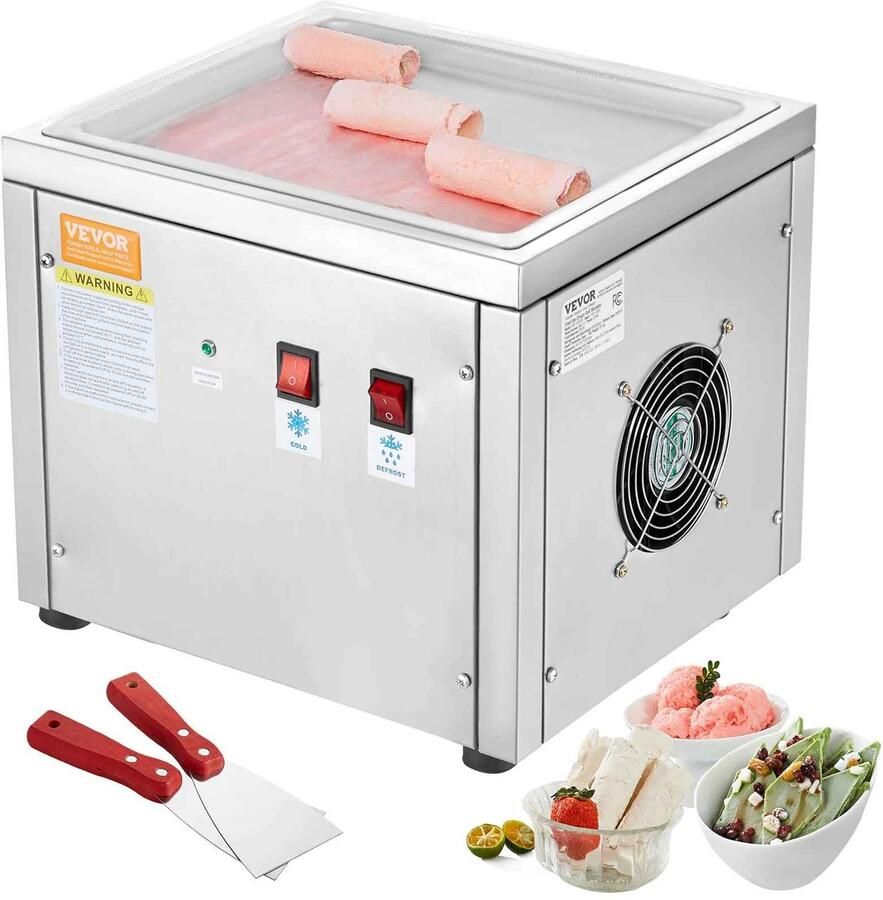 Casa Living Ijsmachine Ijsrolmachine Ingebouwde Compressor 500W RVS Snelle Koeling Professioneel