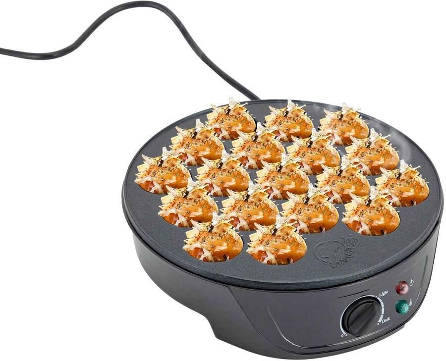 Casa Living Takoyaki Maker Elektrische Bakplaat 18 Gaten 750W Antiaanbak Coating Instelbare Temperatuur Anitslip