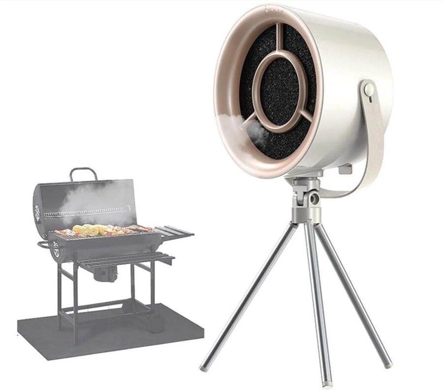 Casalora Mini-desktop afzuigkap-Draagbare afzuigkap-Mobiele stille recirculatie afzuigkap-Met 10 afzuigkapfilters-voor thuis keuken grill hotpot kamperen BBQ reizen camper-luchtzuivering-3 snelheden