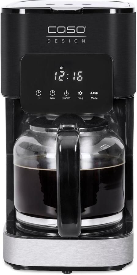 Caso 1846 Filterkoffiezetapparaat 1 5 l Gemalen koffie 900 W Zwart Roestvrijstaal