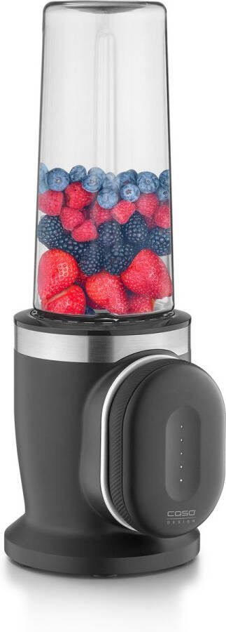 Caso Design CASO Click & Blend Draadloze Blender – 240 Watt – 14.000 RPM – RVS 4-Mes System – BPA-vrije Tritan Kan 500 ml – USB-C Opladen