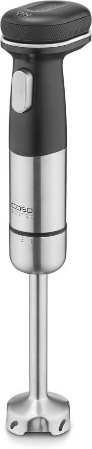 Caso Design CASO Click & Mash Draadloze 4-in-1 Staafmixer Set – 180 Watt – Lithium-Ion Accu – Variabele Snelheidsregeling – Mixbeker 700 ml – Hakbakje 500 ml – RVS