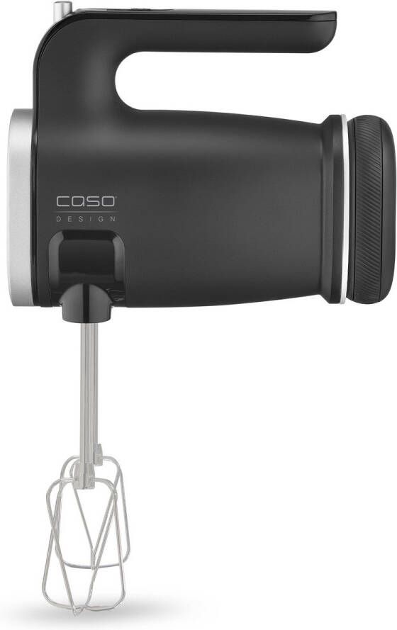 Caso Design CASO Click & Mix Draadloze Handmixer – 150 Watt – 8 Snelheden – Lithium-Ion Accu – Inclusief 2 Deeghaken & 2 Gardes – RVS Zwart