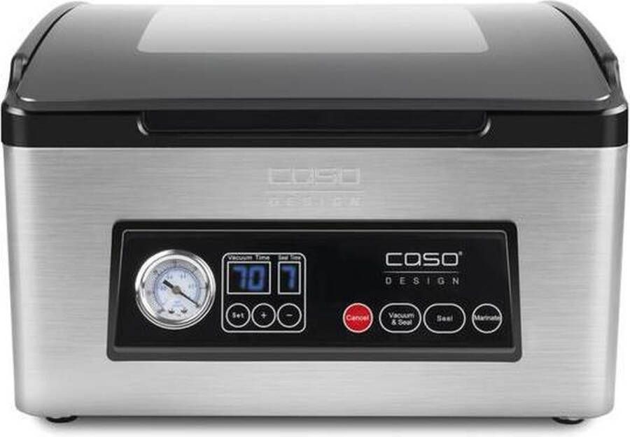 Caso Design CASO VacuChef 70 – Professionele kamer vacuümmachine – 70 L min – RVS – Inclusief 30 zakken