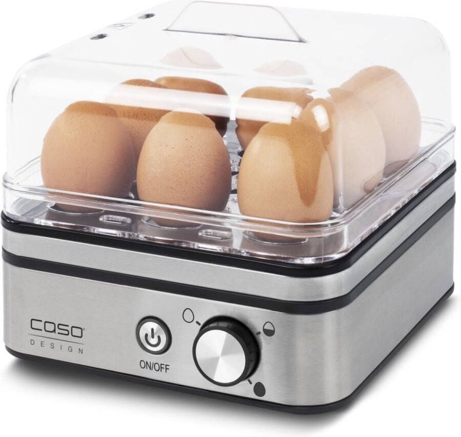 Caso E10 Elektronische Eierkoker en Stoomkoker 8 eieren RVS - Foto 2
