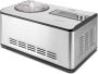 Caso Design CASO IceCreamer – 2-in-1 IJsmachine en Yoghurtmaker – 180 Watt – 2 Liter Inhoud – RVS Behuizing - Thumbnail 1