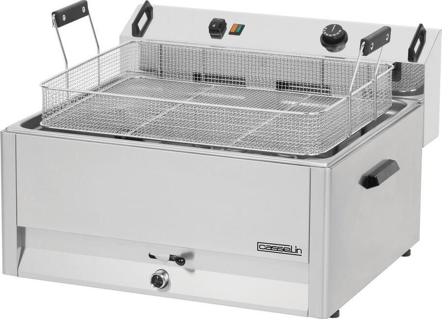 Casselin CFB30 friteuse Enkel 30 l Vrijstaand 9000 W Frituurpan Roestvrijstaal