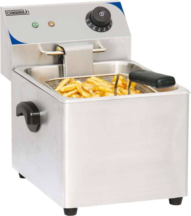 Casselin Professionele Elektrische frituurpan 4 Liter 22(b) x 40(d) x 31.5(h)