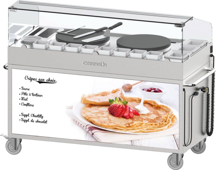 Casselin ELECTRISCHE CRÊPE MOBIEL STATION 40 INBOUW DUBBEL