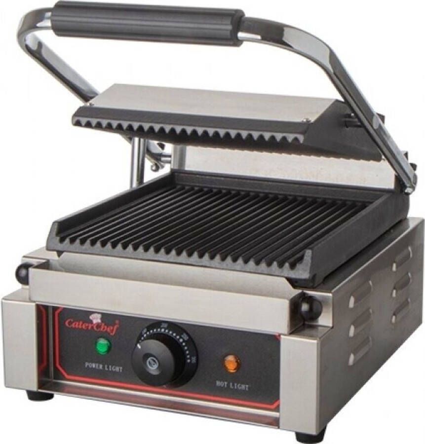 CaterChef Contactgrill Solo-Compact (Gegroefd Gegroefd) 688400
