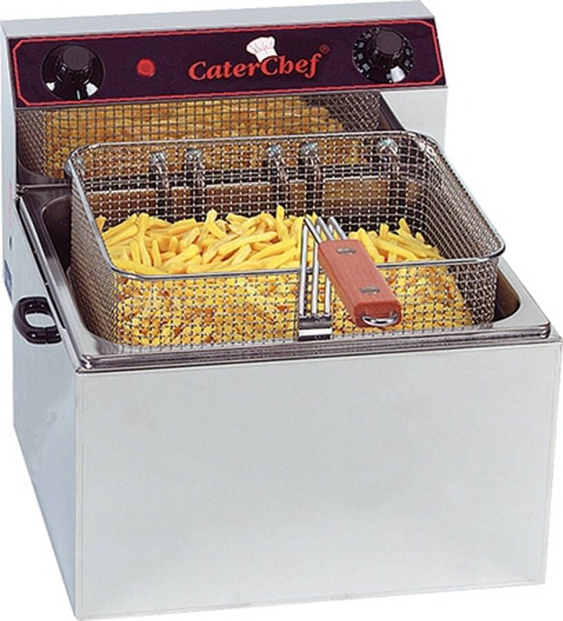 CaterChef Professionele roestvrijstalen friteuse 10L EMGA 680010 - Foto 1