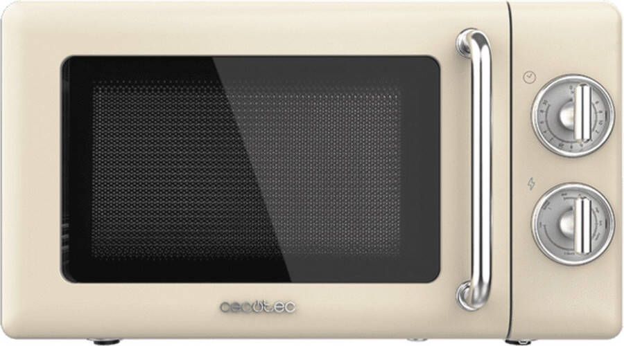 Cecotec 01709 Aanrecht Grill-magnetron 20 l 700 W Draaiknop Beige Roestvrijstaal