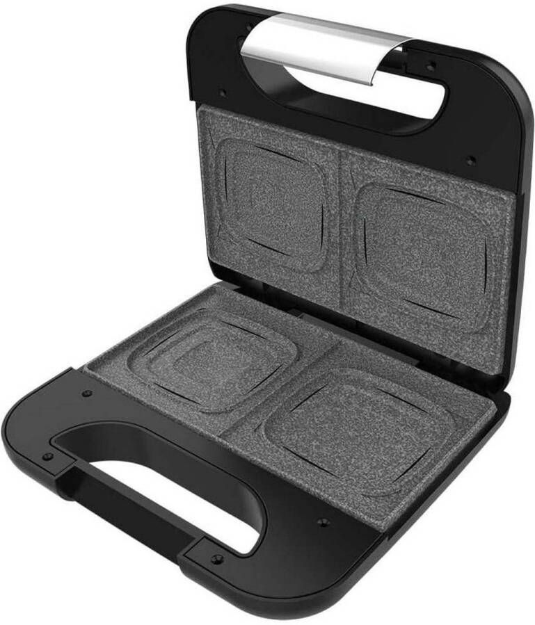 Cecotec 02953 sandwich maker Zwart Roestvrijstaal