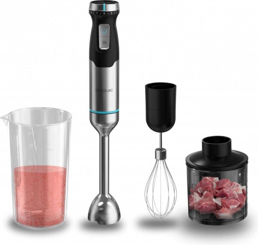 Cecotec Power Pulsar 2300MAX Cream&Crrush Staafmixer 2300 W Zwart Roestvrijstaal
