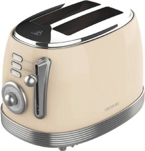 Cecotec Broodrooster Toast&Taste 800 Vintage Light Beige