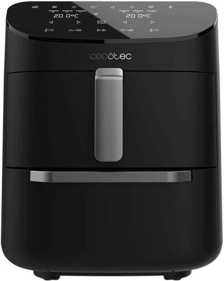 Cecotec Cecofry FoodCourt Dubbele Airfryer XXL Airfryer & Oven 11 Liter Stacked 8 Bakprogramma's Grill App en meer functies