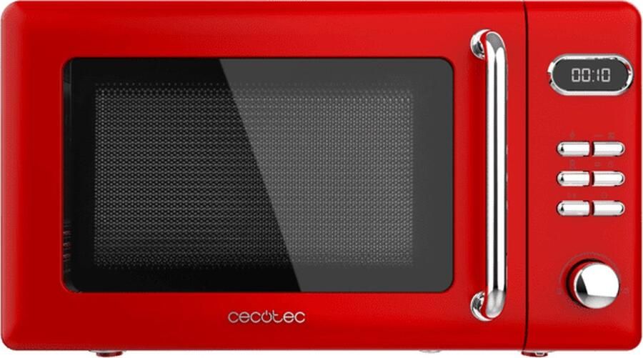 Cecotec Proclean 5110 Digitale magnetron met grill 20 l retro 700 W in 5 standen timer tot 60 minuten 8 programma`s en ontd