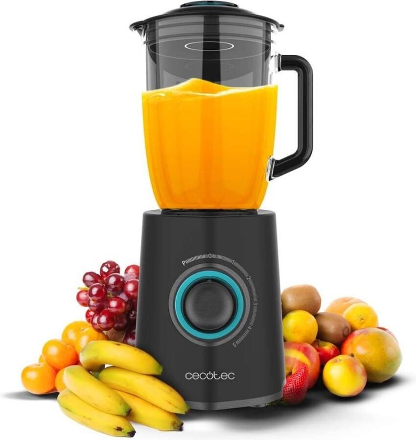 Cecotec Batidora de vaso Power Black Titanium 2300MAX Mix Go