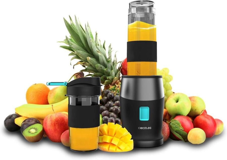 Cecotec Blender Power Titanium 900 ProGo 900W 570ml 4 titanium messen zwart