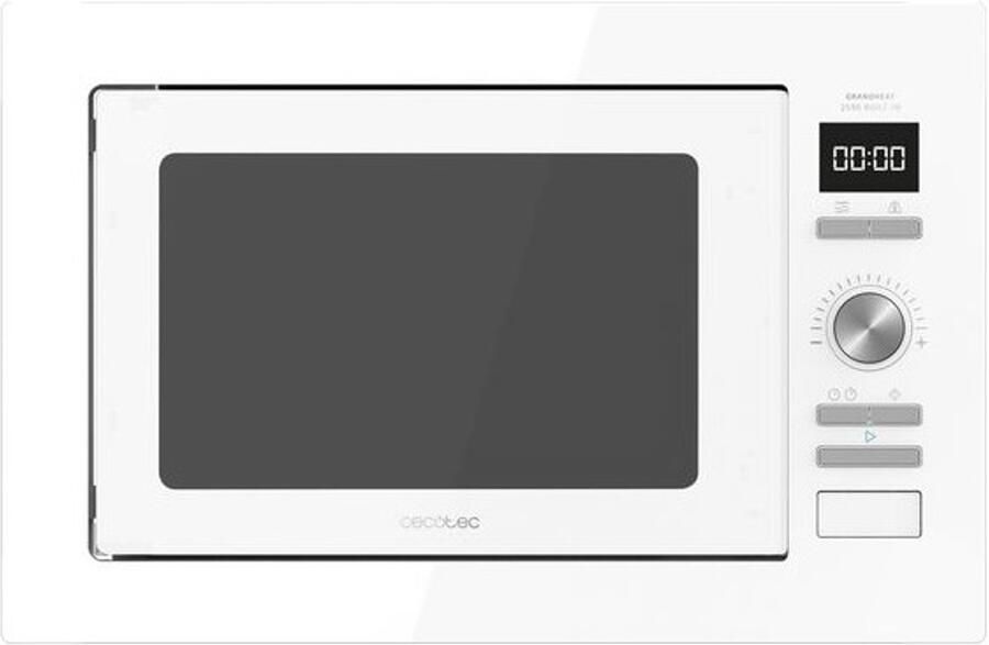 Cecotec Built-in microwave GrandHeat 2590 Built-In White Grill 25 L 900 W