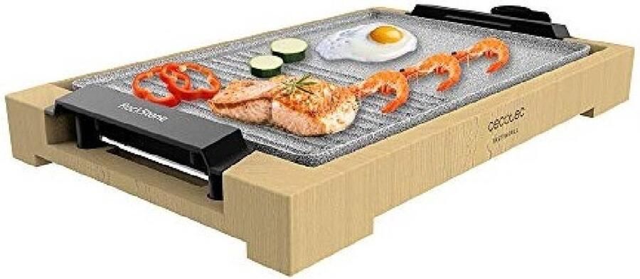 Cecotec Elektrische bakplaat Tasty&Grill 2000 Bamboo MixStone - Foto 2