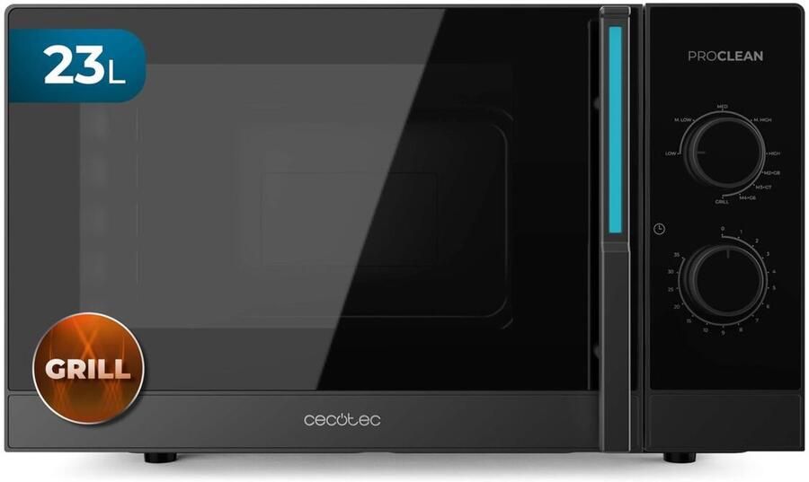 Cecotec Magnetron met Grill Proclean 4120 23L 800W Zwart Vrijstaand