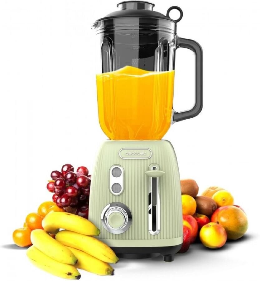 Cecotec Mixer Power Black Titanium RetroGreen Groen