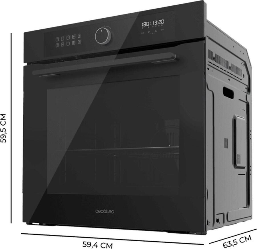 Cecotec Multifunctionele Oven Bolero Hexa AF316000 Glass Black 3400 W