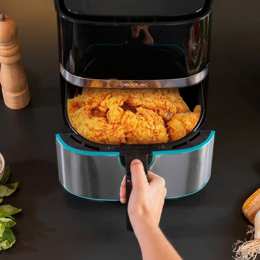 Cecotec Heteluchtfriteuse 5 l Cecofry Full Inox Pro 5500. 1700 W compact en digitaal dieet friteuse roestvrijstalen uitvoer