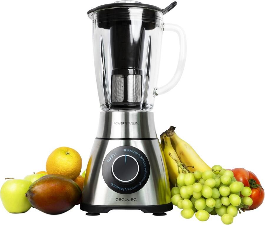 Cecotec Power Black Titanium 1300 PerfectMix Blender 1 8 liter - Foto 1