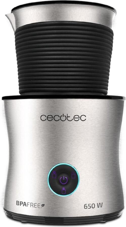 Cecotec POWER MOCA SPUME 5000 Automatische melkopschuimer Zilver 4 functies 200 ml automatisch stop