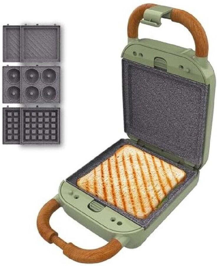 Cecotec Tosti apparaat Rock'nToast Retro One 600 W 700 W Groen