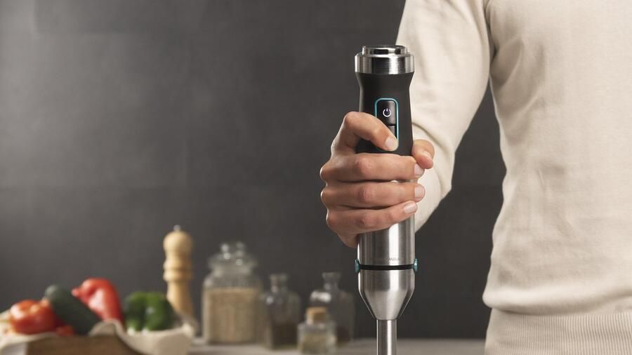 Cecotec Stabmixer Power TitanBlack 1500 XL TotalMix. 1500 W CrossBlades Technologie mit 4-Klinge-Blättern mit schwarzer Titan-Beschichtung extralangem Fuß Spritzschutz-Klingeneinsatz 800-ml-Glas