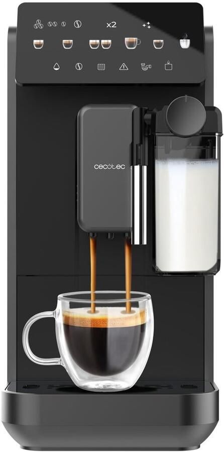 Cecotec Volautomatische Koffiemachine Cremmaet Lungo Latte 1 8L 19 bar touchscreen zwart
