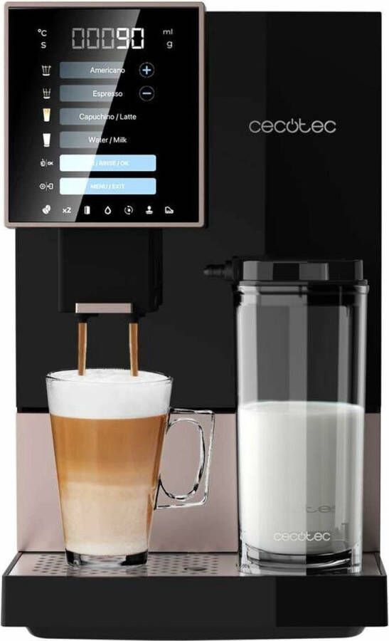 Cecotec Cremmaet Compactccino Black Rose Koffiezetapparaat superautomatisch 1350 W 19 bar en thermoblock-systeem