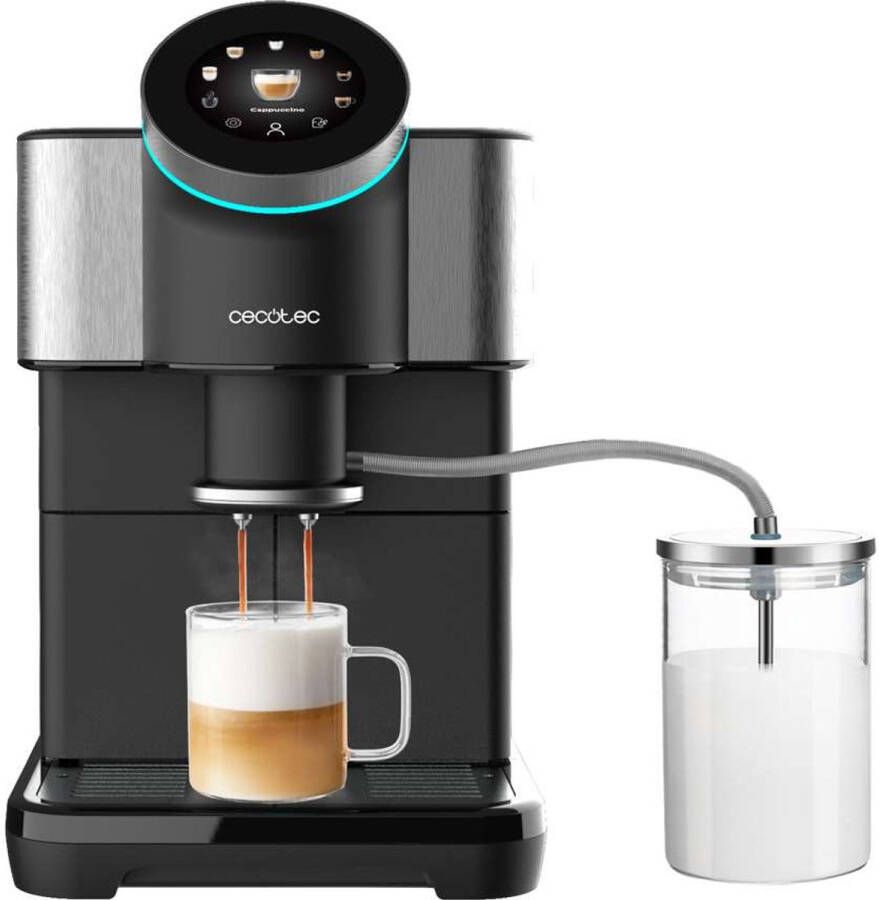 Cecotec Cremmaet Spin Volautomatische Espressomachine 7 Soorten Koffie en 6 Gebruikersprofielen Koffiemachine