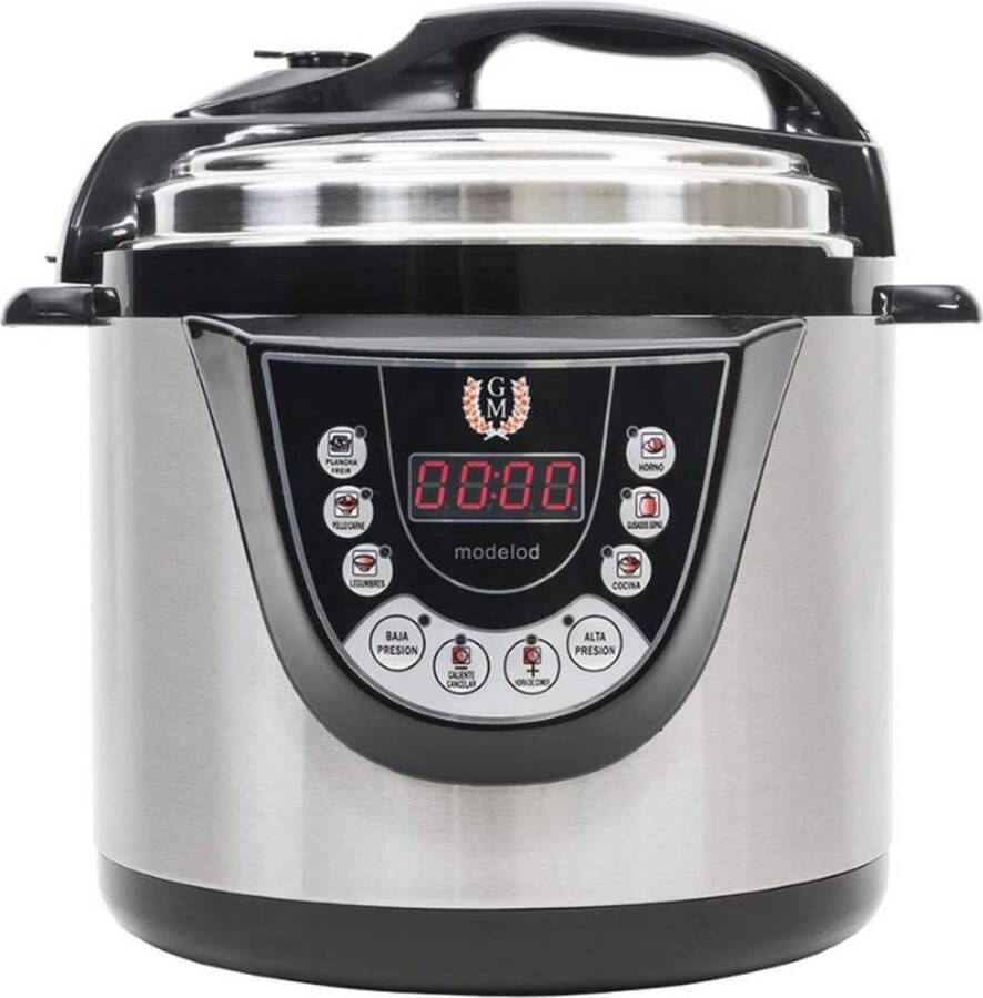 Cecotec Elektrische Snelkookpan 6 liter Multifunctionele keukenprocessor Met Spraakbesturing Multicooker Slowcooker Airfryers Elektrische snelkookpan Stoomkoker Airfryer Stoompan Slowcookers Broodbakmachine