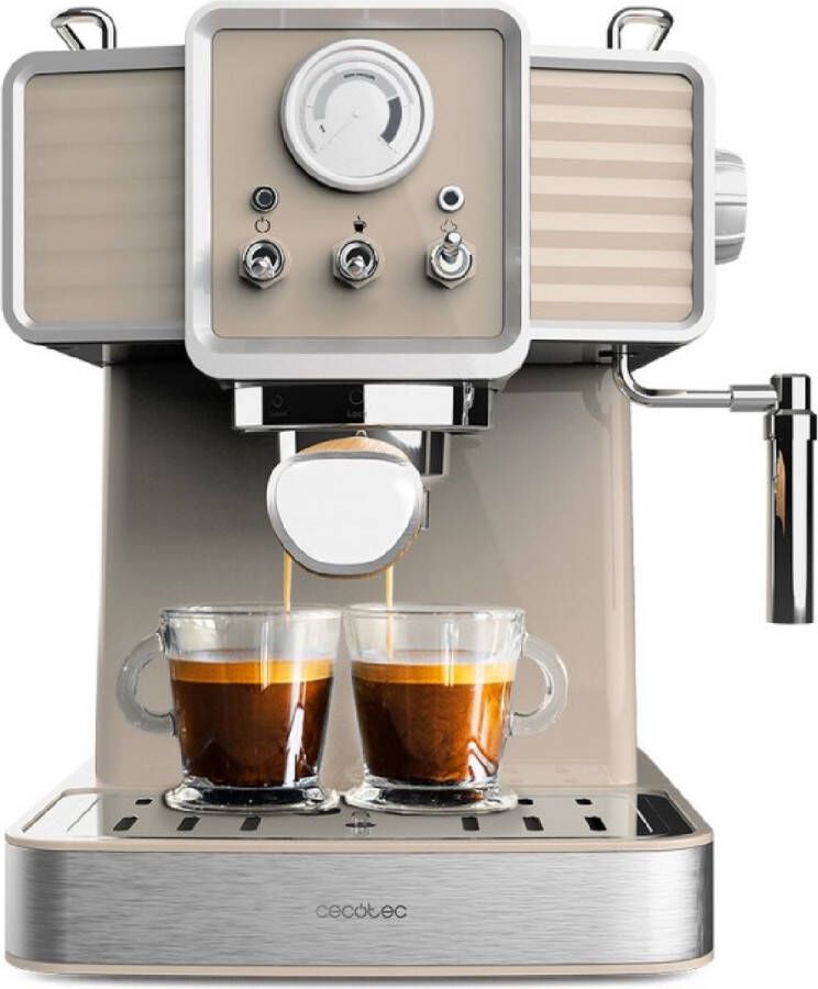 Cecotec Express Power Espresso 20 Tradizionale Light Beige 1350 W espresso en cappuccino 20 bars en thermoblok verdamper