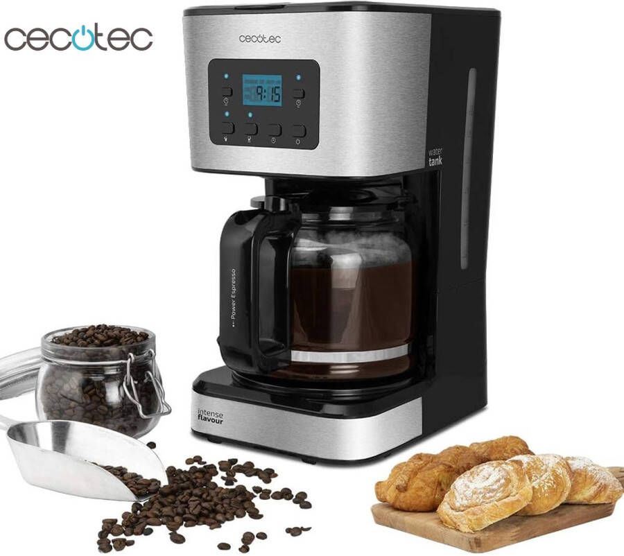 Cecotec Koffiezetapparaat Barista Editie Filterkoffie LCD Display Roestvrij staal Timer functie 1.5L