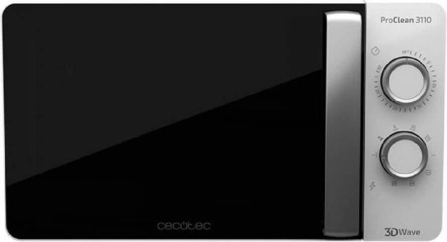 Cecotec 01523 magnetron Aanrecht Combinatiemagnetron 20 l 700 W Zwart Wit