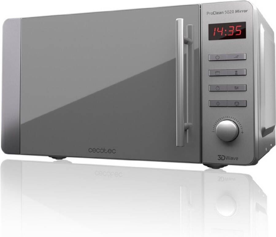 Cecotec ProClean 5020 Mirror Magnetron Roestvrij Staal 700 W inhoud 20L Ready2Clean coating 5 werkniveaus 8 Programma`s - Foto 2