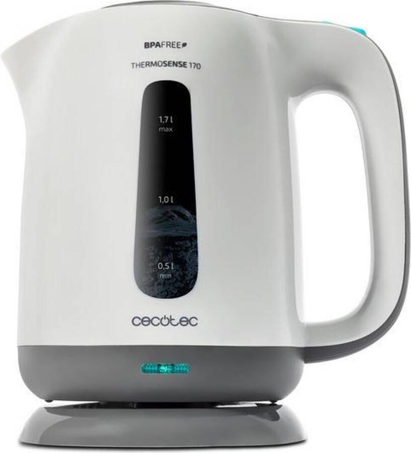 Cecotec Waterkoker ThermoSense 170 2200W 1 7 L Grijs Plastic 2200 W 1850-2200 W 1 7 L