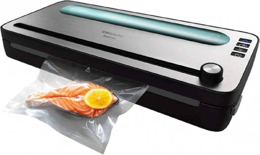 Cecotec Vacuümverpakking SealVac 140 SteelCut 0 75 bar 140W Roestvrij staal - Foto 2