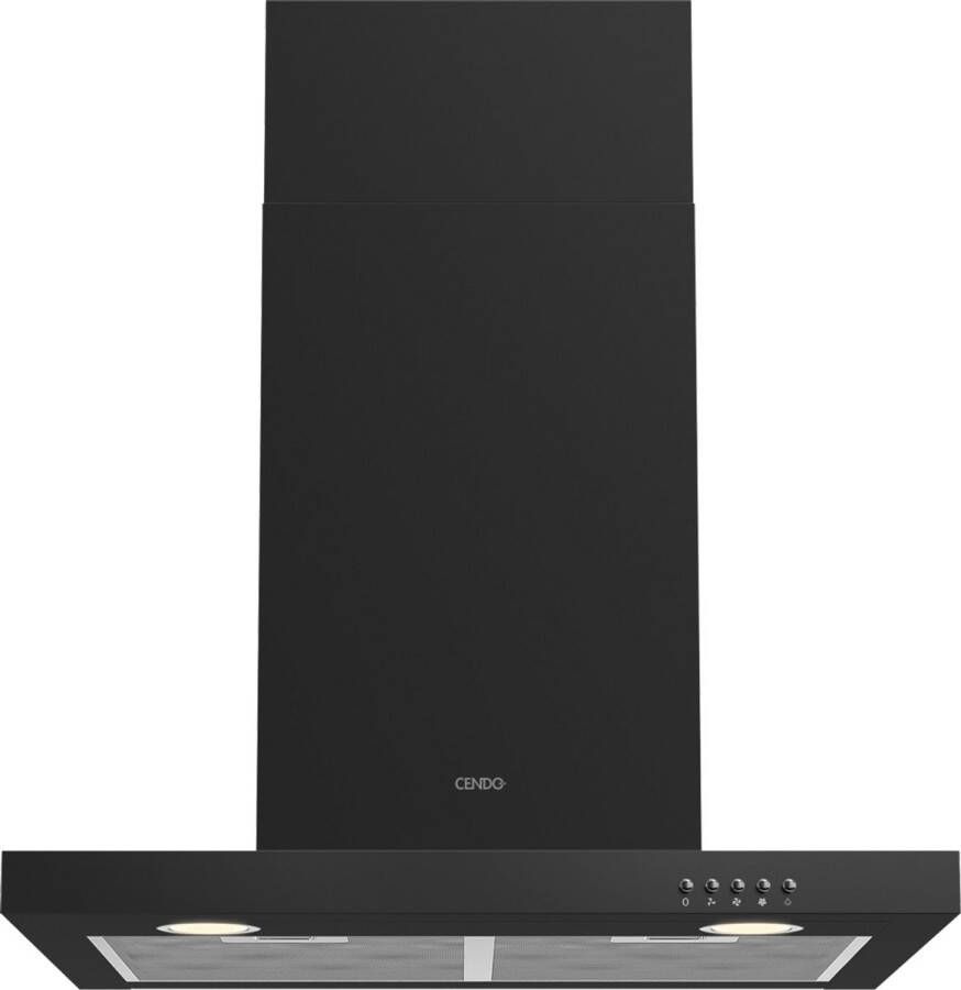 CENDO BMB506PDZ Wand Afzuigkap 60 cm Zwart 730 m³ h
