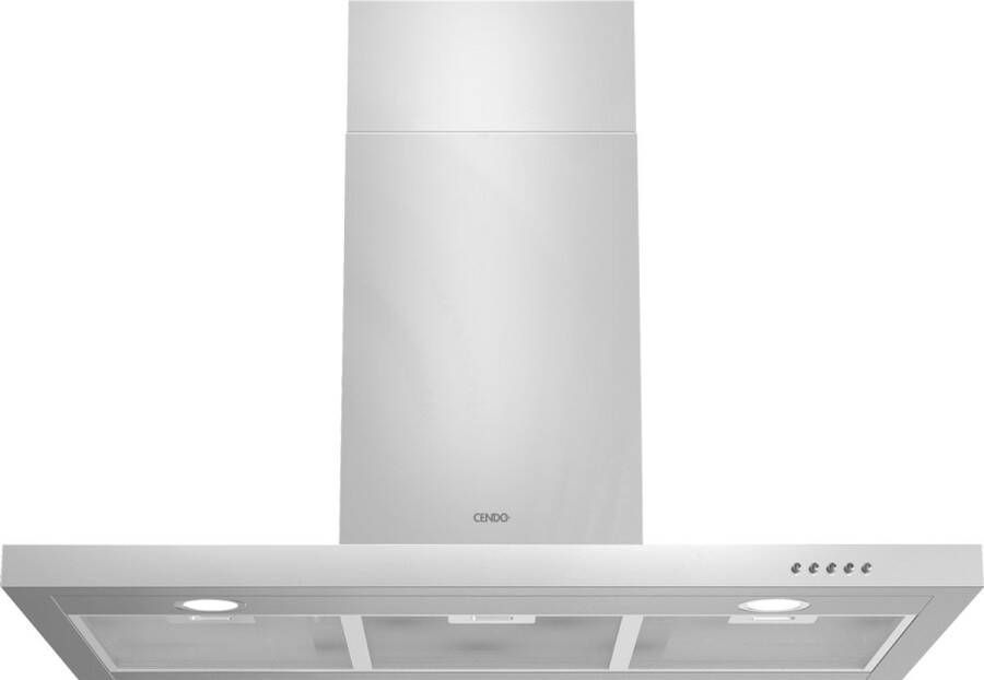 CENDO BMB5190PDR Wand Afzuigkap 90 cm RVS 730 m³ h